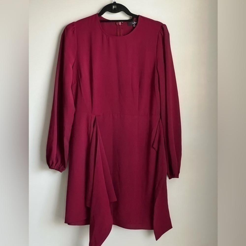Lulus‎ Believe it or Not Wrap Dress - Picture 2 of 11